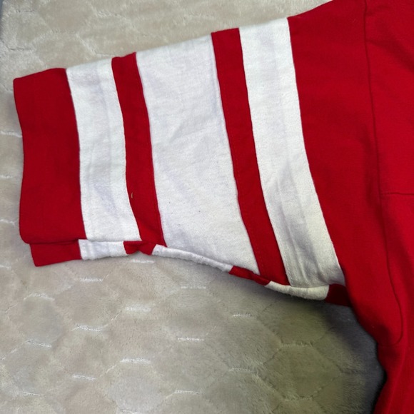 VTG San Francisco 49ers Shirt Mens Large Red 80s NFL Logo 7 Single Stitch - Picture 5 of 9